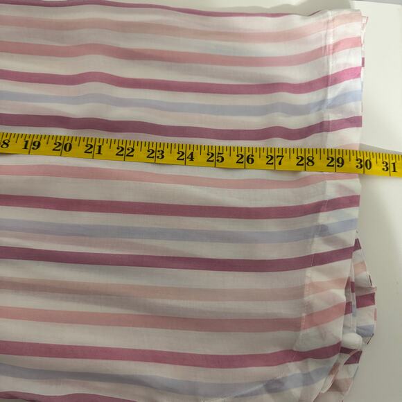 Adrienne Vittadini Women's Top Size 3X Pink White Striped Feminine Barbiecore - Picture 11 of 12